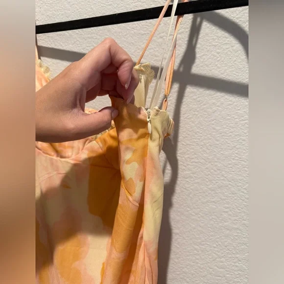 Hello Molly WARMTH OF LOVE MESH MAXI DRESS ORANGE - Picture 7 of 10